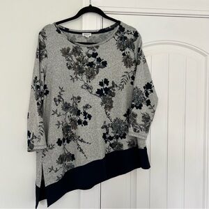 Westport Gray Floral Top